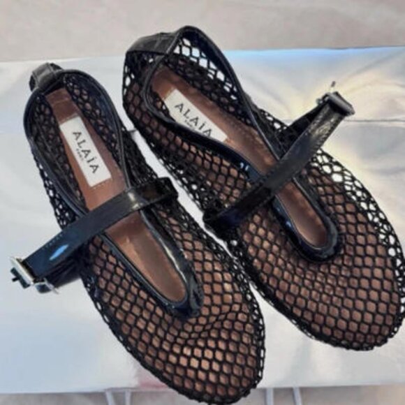 Alaia Shoes - New Ballet Alaia Size  EU 38 black patent leather mesh